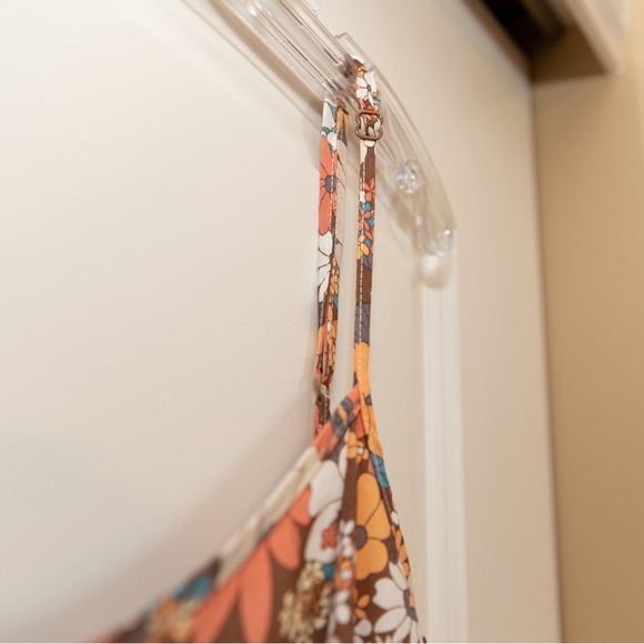 Altar’d State Floral Orange Adjustable Strap Mini Dress - Picture 7 of 10